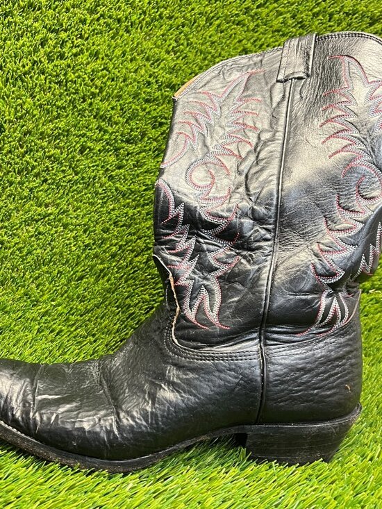 Nocona Mens Size 11 Black Classic Outdoor Leather Western Cowboy Pull On Boots main image 8